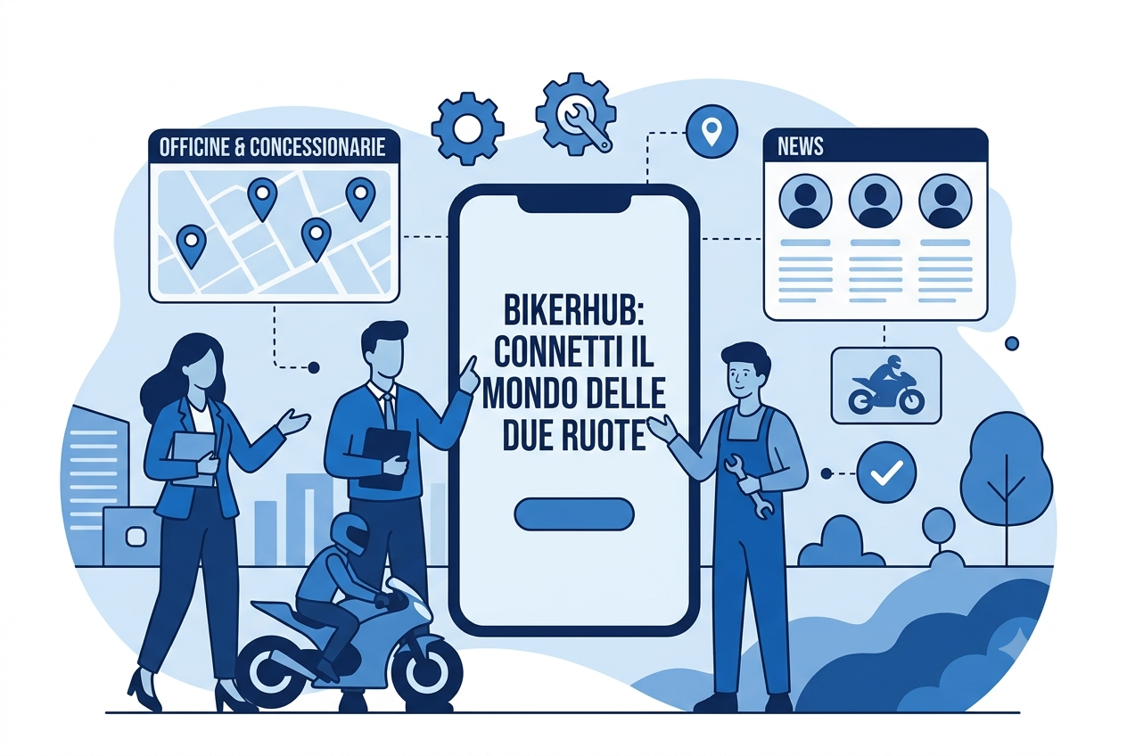 BikerHub: app per motociclisti, concessionarie e officine
